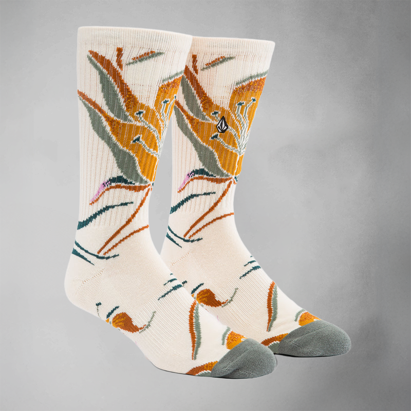 Volcom Printa Stone Sock Dirty White