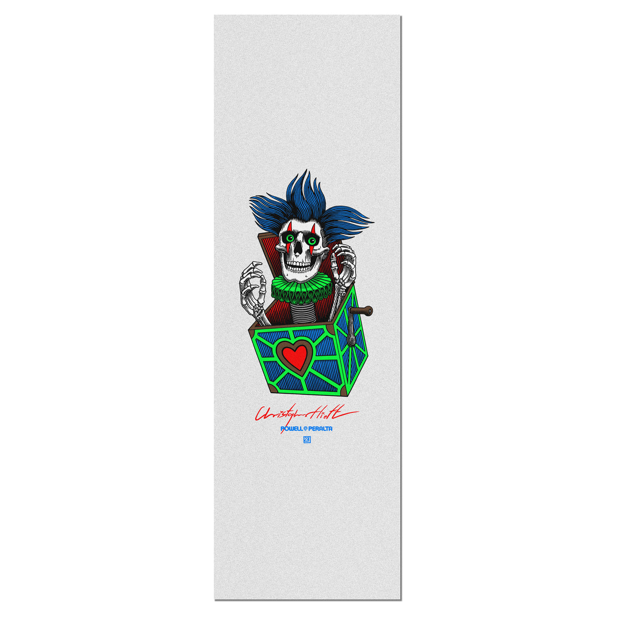 Powell Peralta Chris Hiett Skull 10.5" Clear Griptape