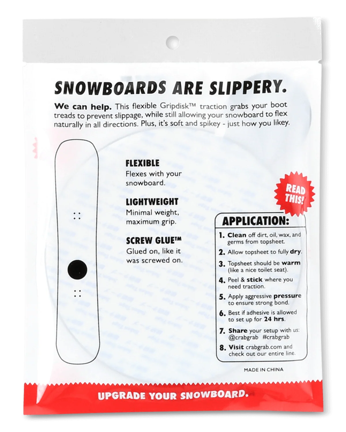 Crab Grab - Grip Disk - Snowboard Stomp Pad