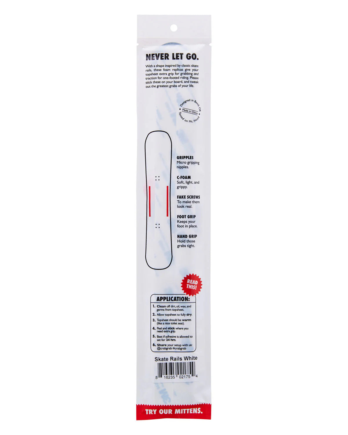 Crab Grab - Skate Rails - Snowboard Stomp Pad