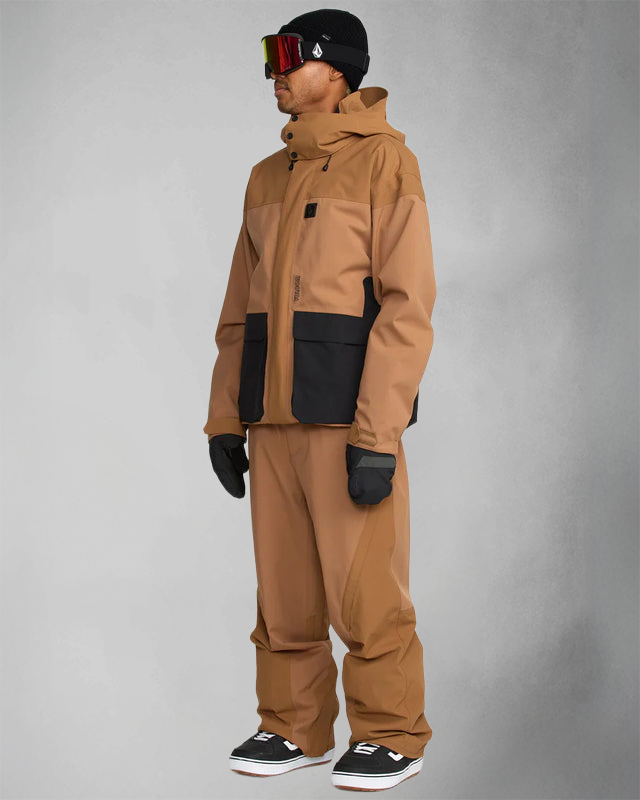 Volcom Kleveland Pant - Snowboard Pants - Mens - Terra Brown
