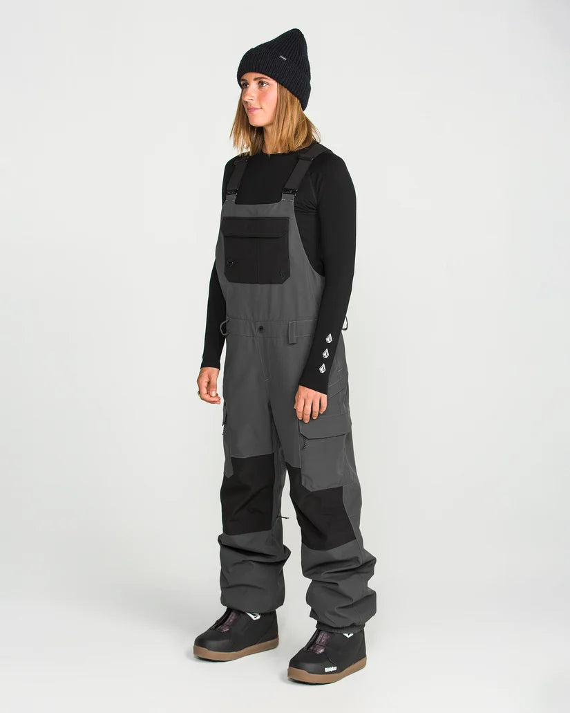 Volcom Creston 3D Stretch Bib - Dark Grey