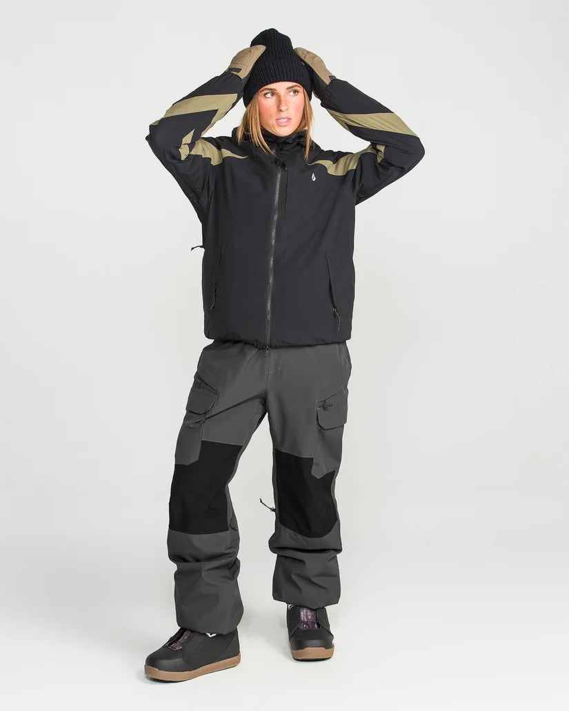 Volcom Creston 3D Stretch Bib - Dark Grey
