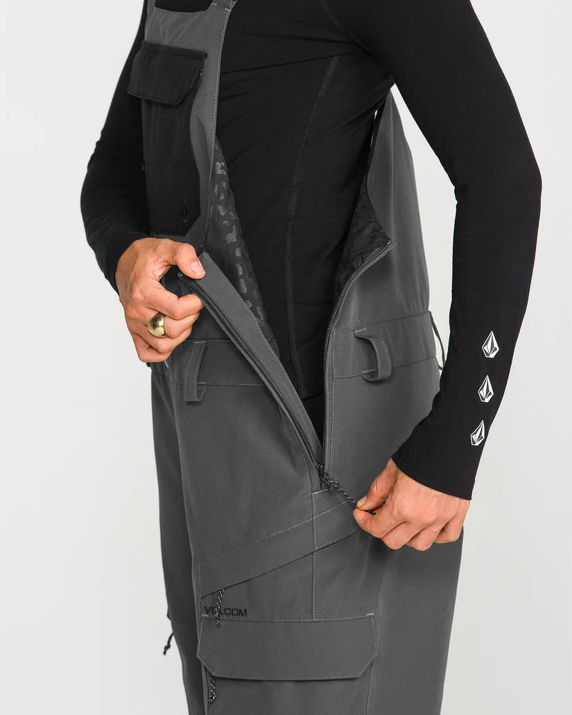 Volcom Creston 3D Stretch Bib - Dark Grey