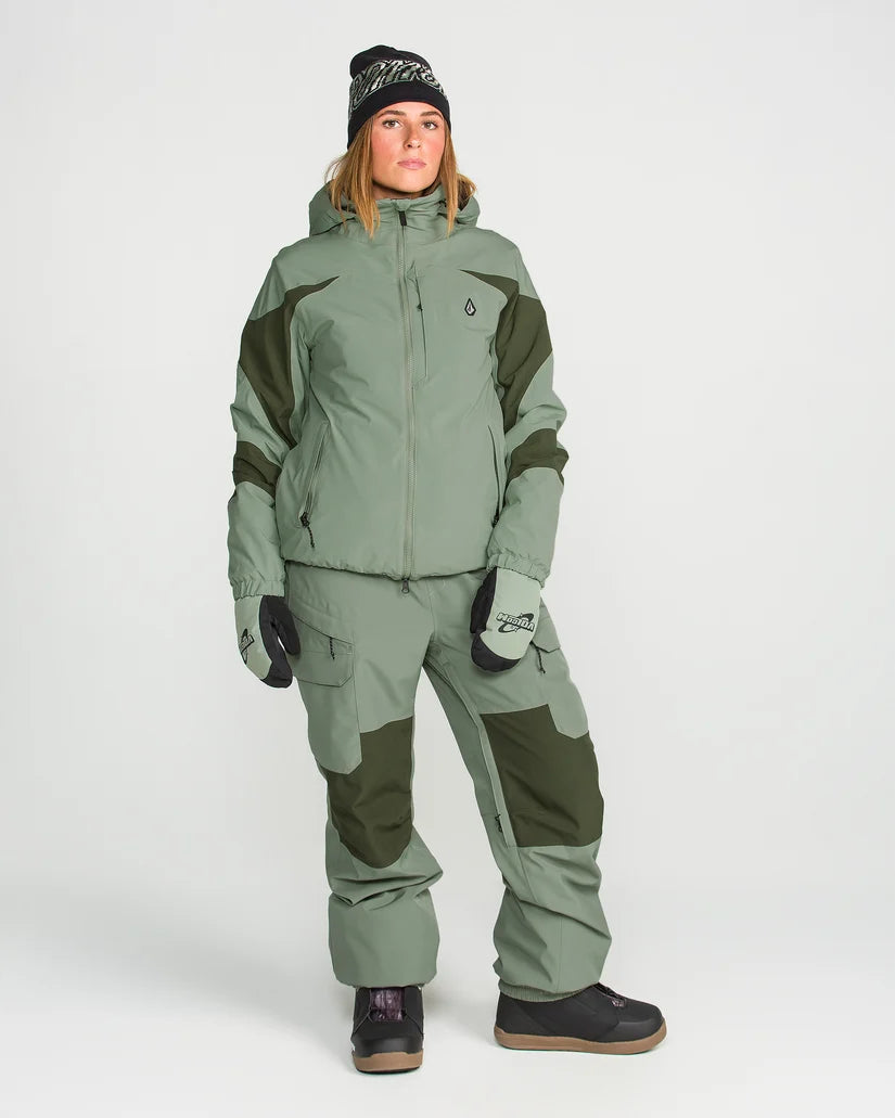 Volcom Creston 3D Stretch Bib - Light Green