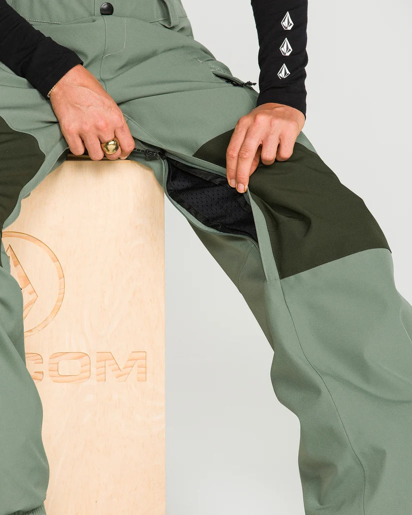 Volcom Creston 3D Stretch Bib - Light Green