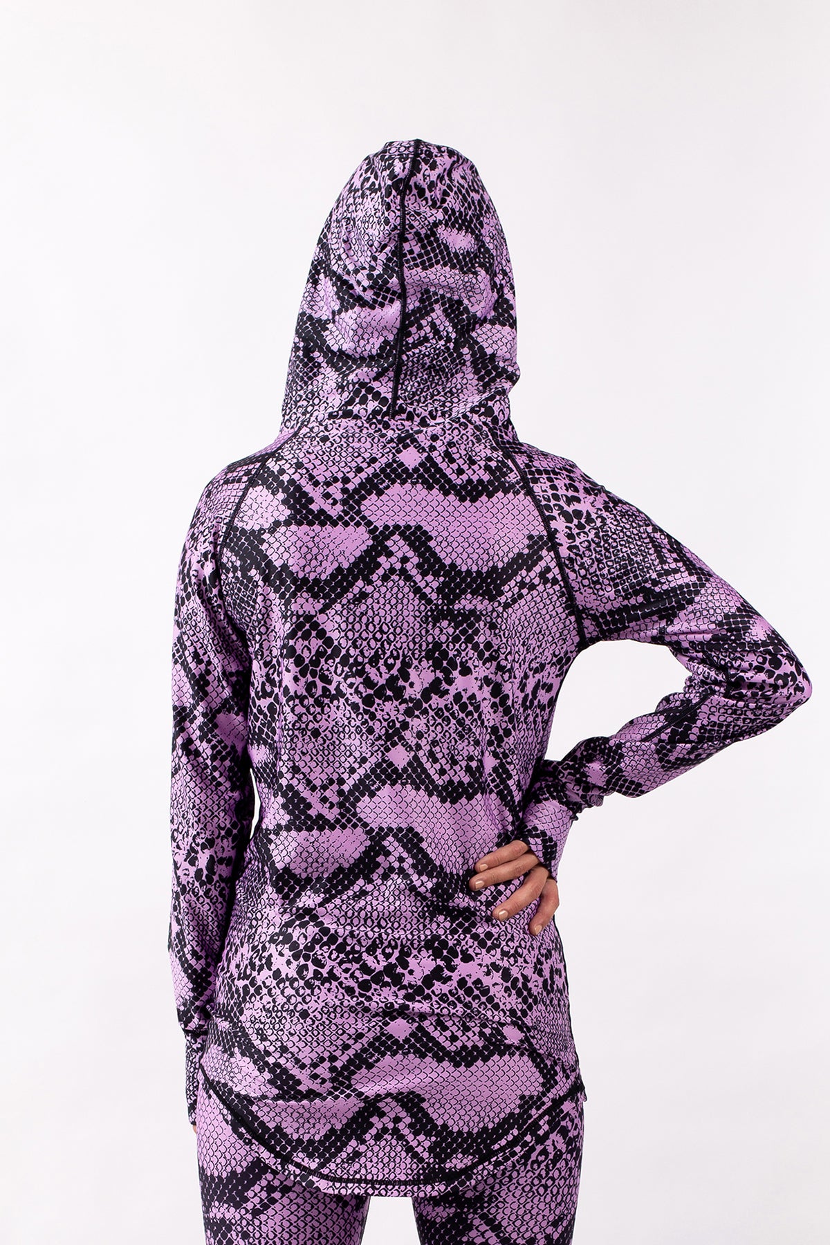 Eivy Icecold Hood Top - Pink Python - Base Layer