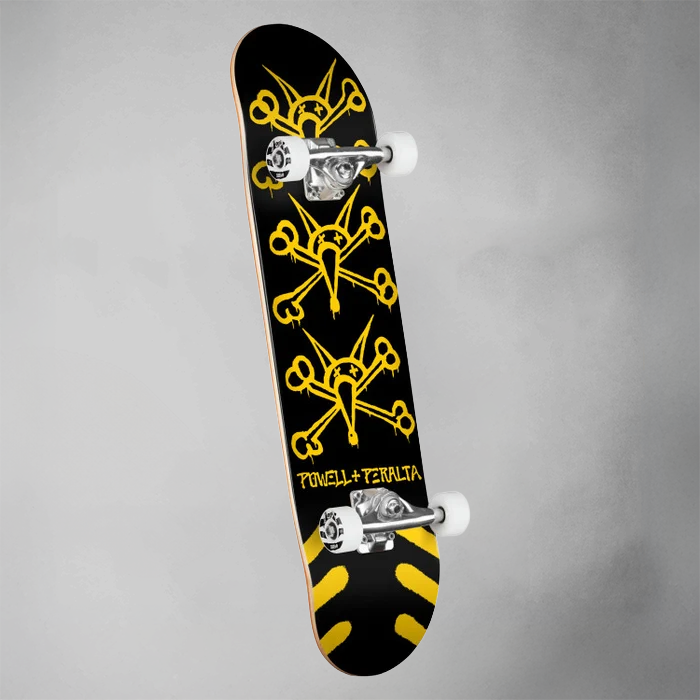 Powell Peralta Vato Rats Complete Skateboard Schwarz/Gelb - 8" x 31.45"