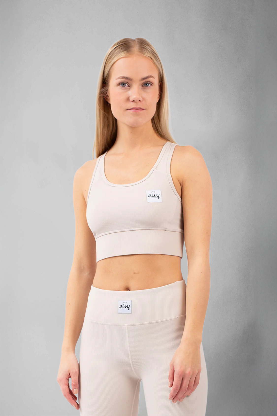 Eivy Ribbed Sports Bra - Faded Cloud - Base Layer