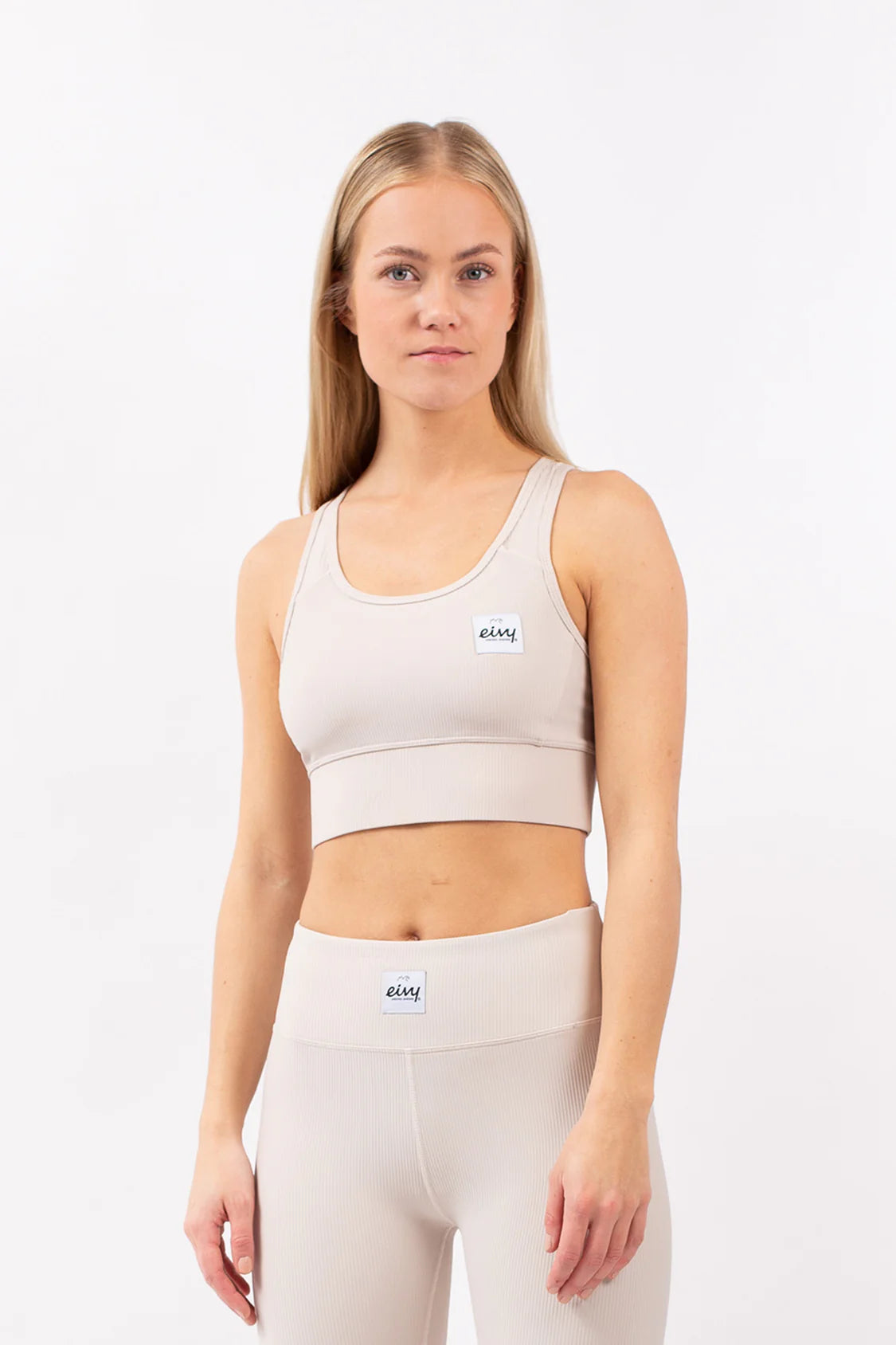 Eivy Ribbed Sports Bra - Faded Cloud - Base Layer