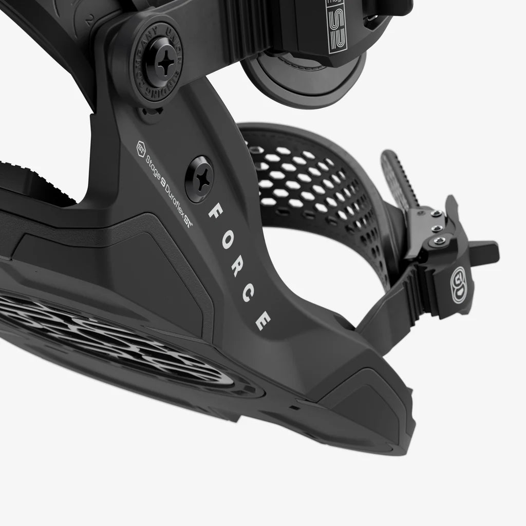 Union Force snowboard bindings for men, all-terrain performance and durability for serious riders.