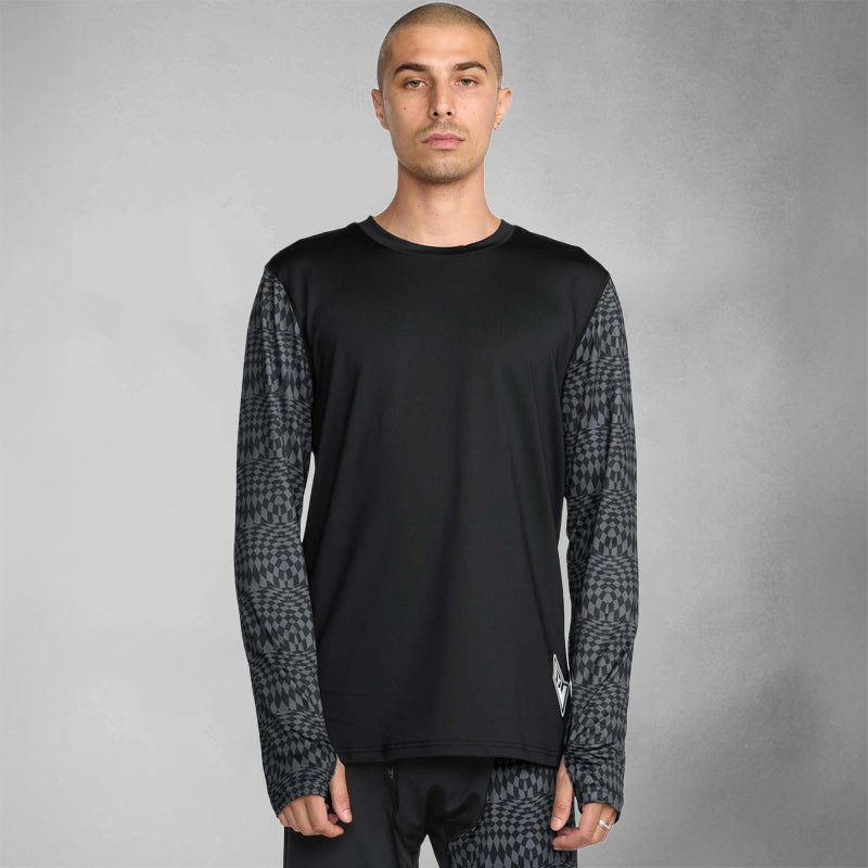 Volcom M V-Science Crew - Snowboard Base Layer - Mens - Black Charcoal