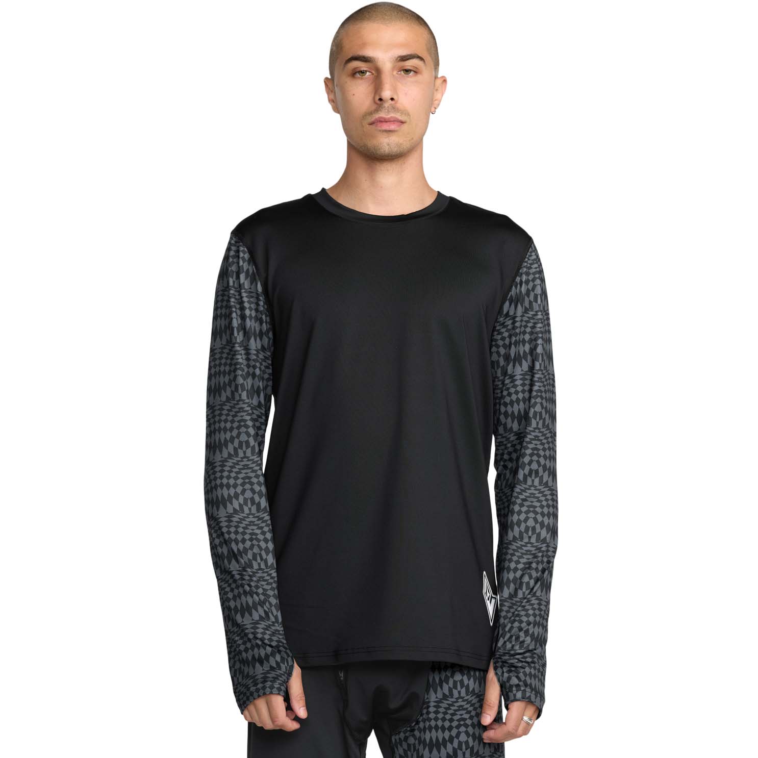 Volcom M V-Science Crew - Snowboard Base Layer - Mens - Black Charcoal