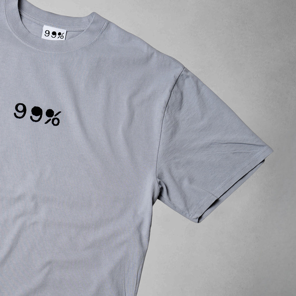 99% Heavyweight Oversized Skull T-Shirt - Unisex - Powder Blue