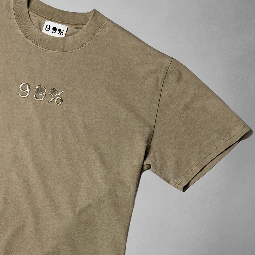 99% Heavyweight Oversized Drip T-Shirt - Unisex - Sand