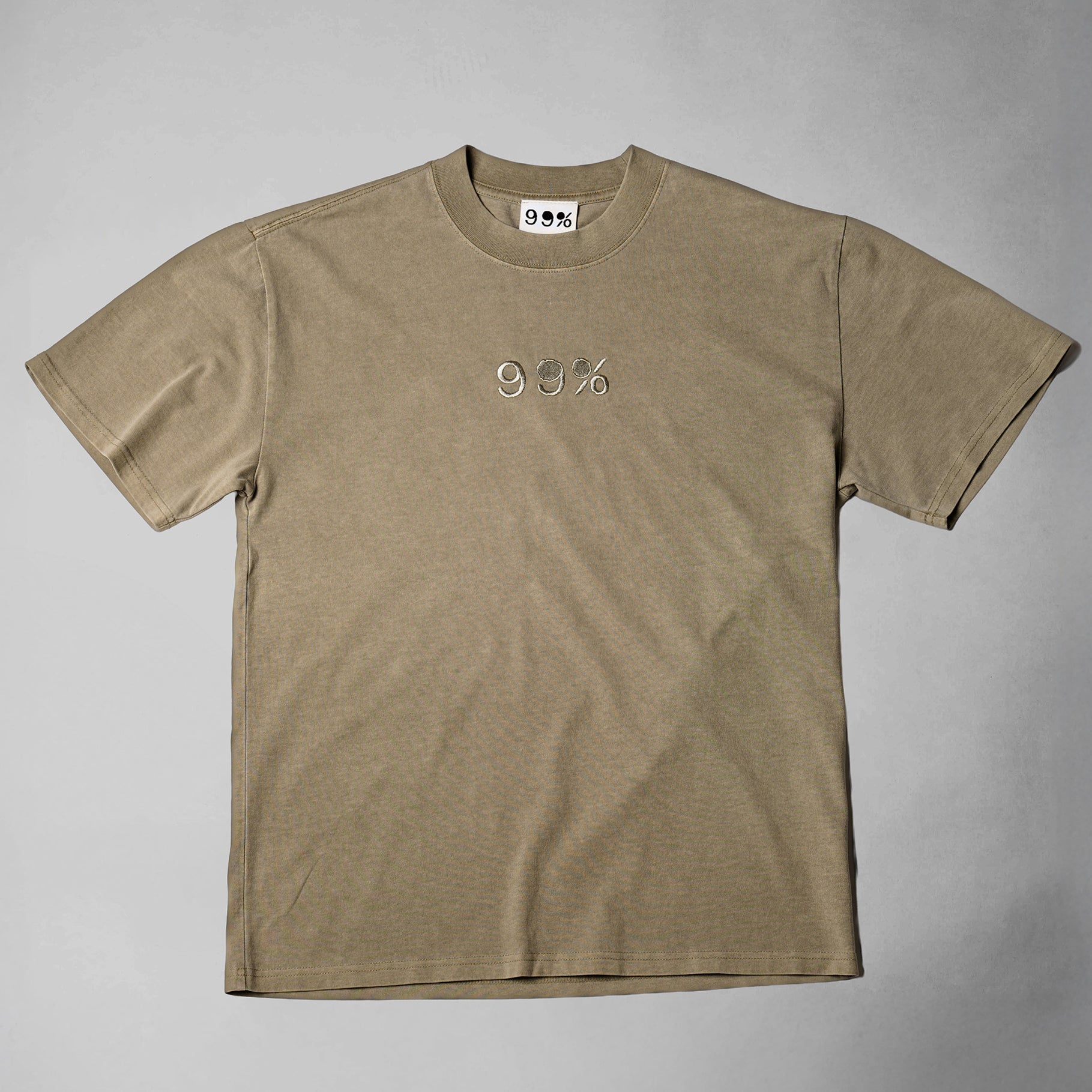 99% Heavyweight Oversized Drip T-Shirt - Unisex - Sand