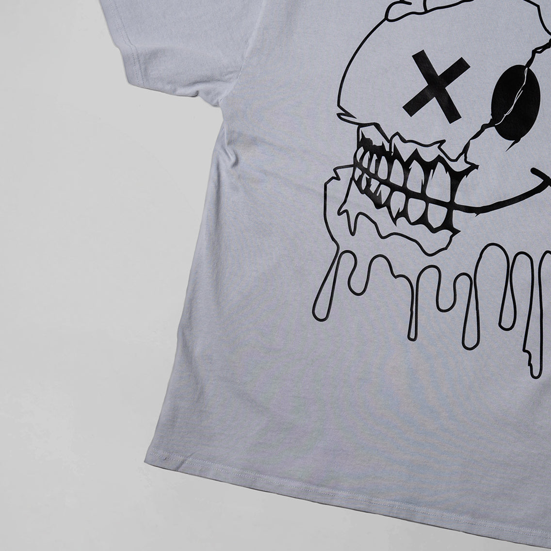 99% Heavyweight Oversized Skull T-Shirt - Unisex - Powder Blue