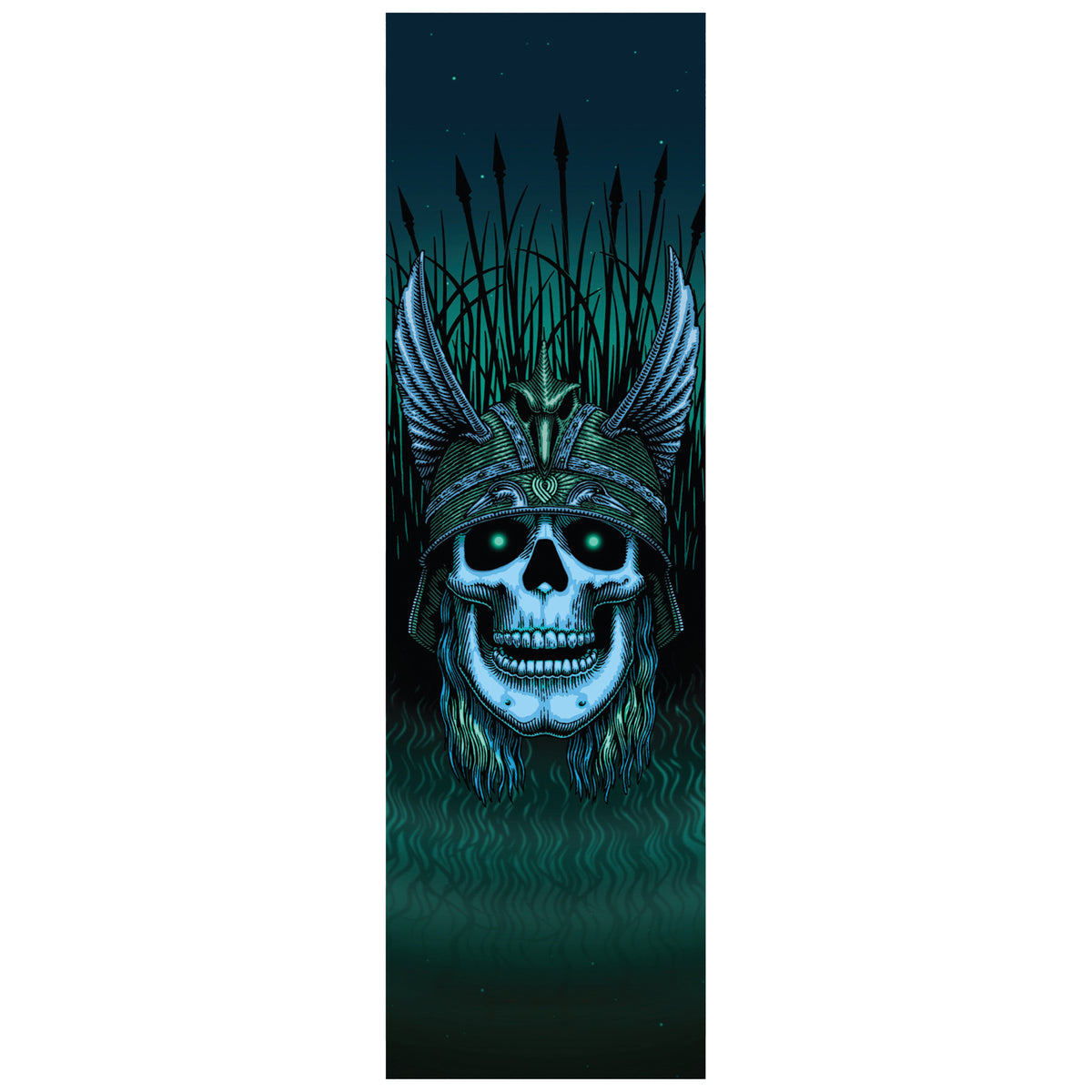 Powell Peralta Anderson Green Skull 9" x 33" Griptape