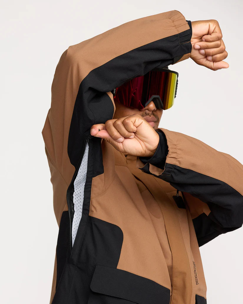 Volcom Kleveland Jacket - Snowboard Jacket - Mens - Terra Brown
