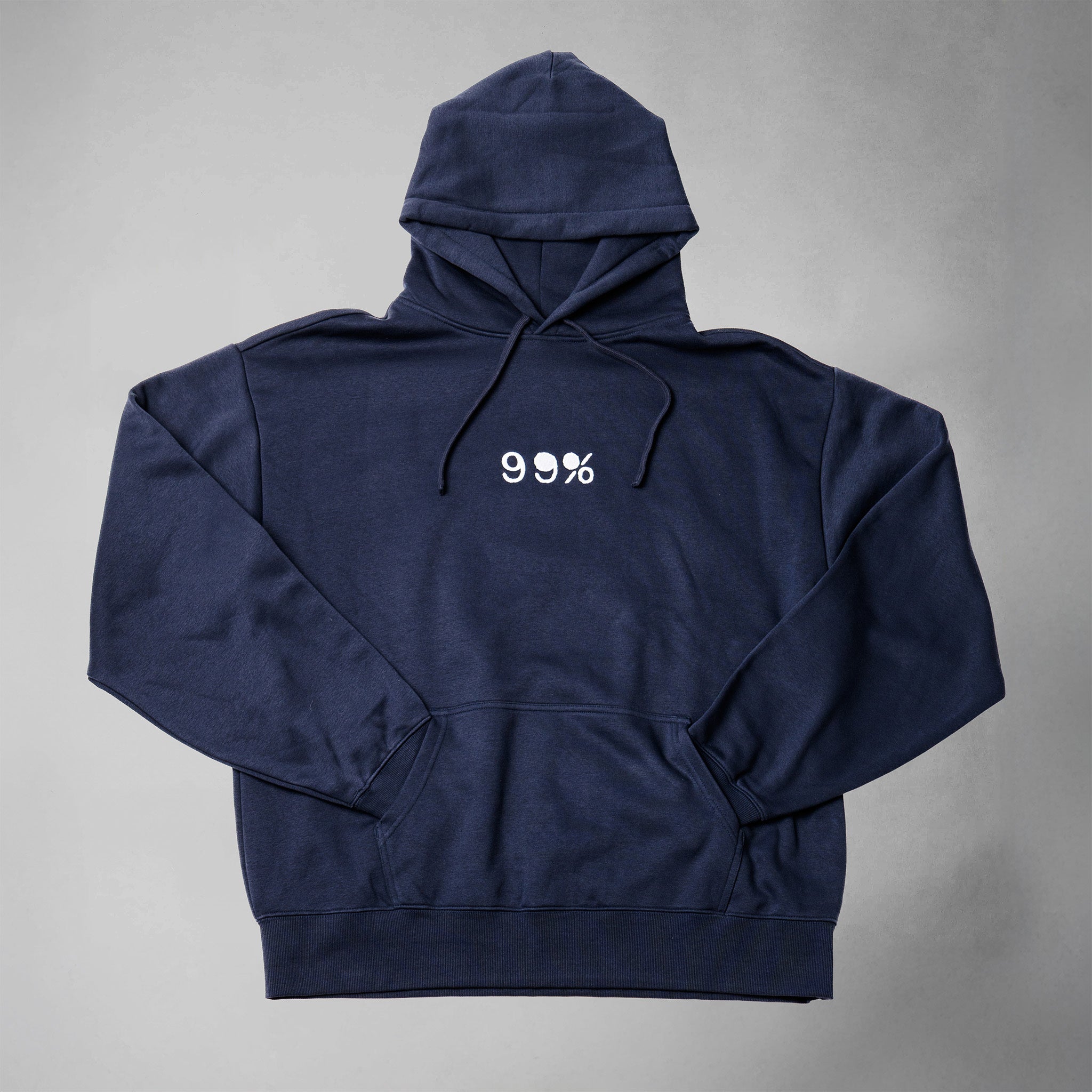 99% Heavyweight Oversized Skull Hoodie - Unisex - Indigo Blue