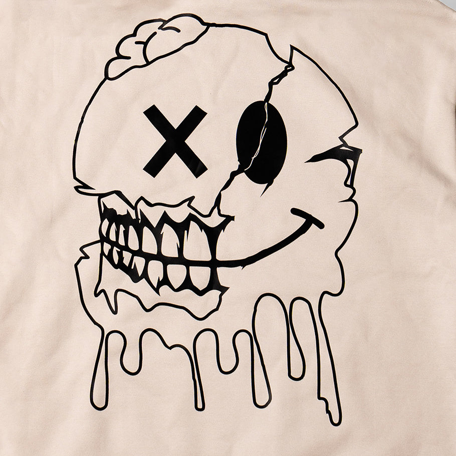 99% Heavyweight Oversized Skull Hoodie - Unisex - Ivory