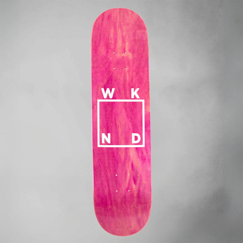 WKND Logo White/Purple Grain Deck 8.25"