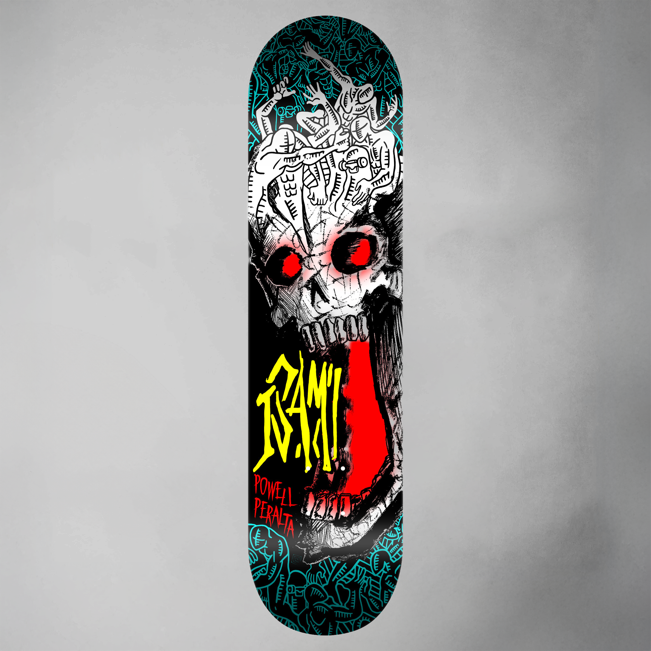 Powell Peralta Isamu Yamamoto Skull Skateboard Deck 7.25"