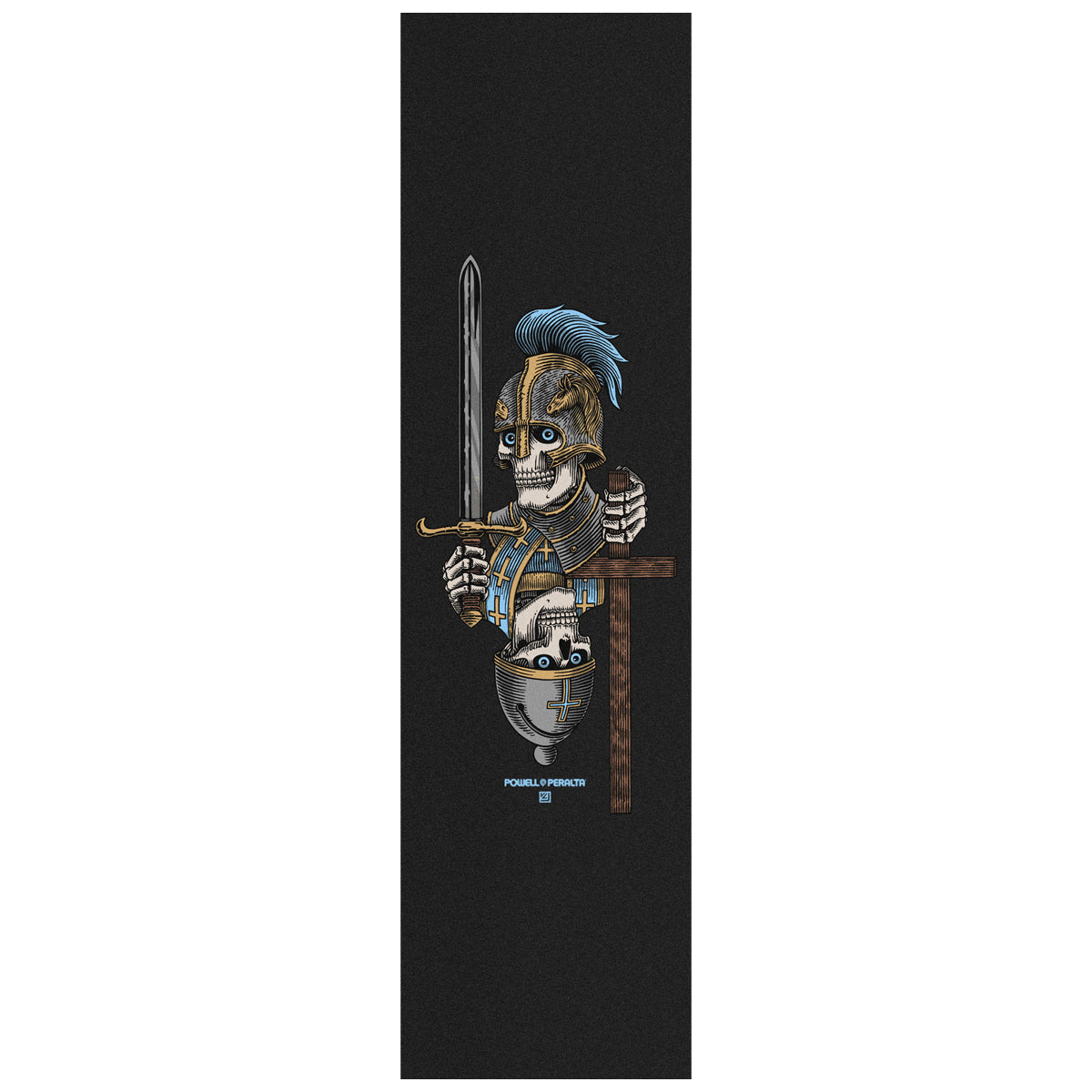 Powell Peralta Dan Corrigan Chess Skull 9" Black Griptape