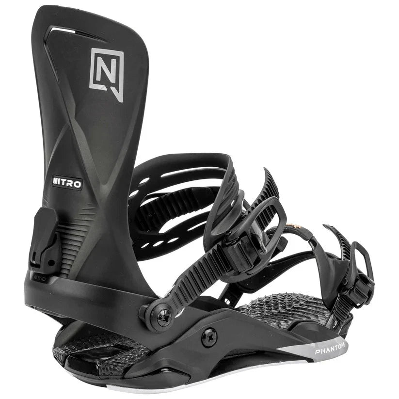 Nitro Phantom Ultra Black Snowboard Bindings - Large