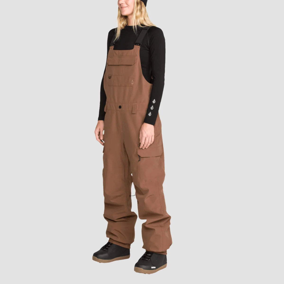 Volcom Creston 3D Stretch Bib - Desert Taupe