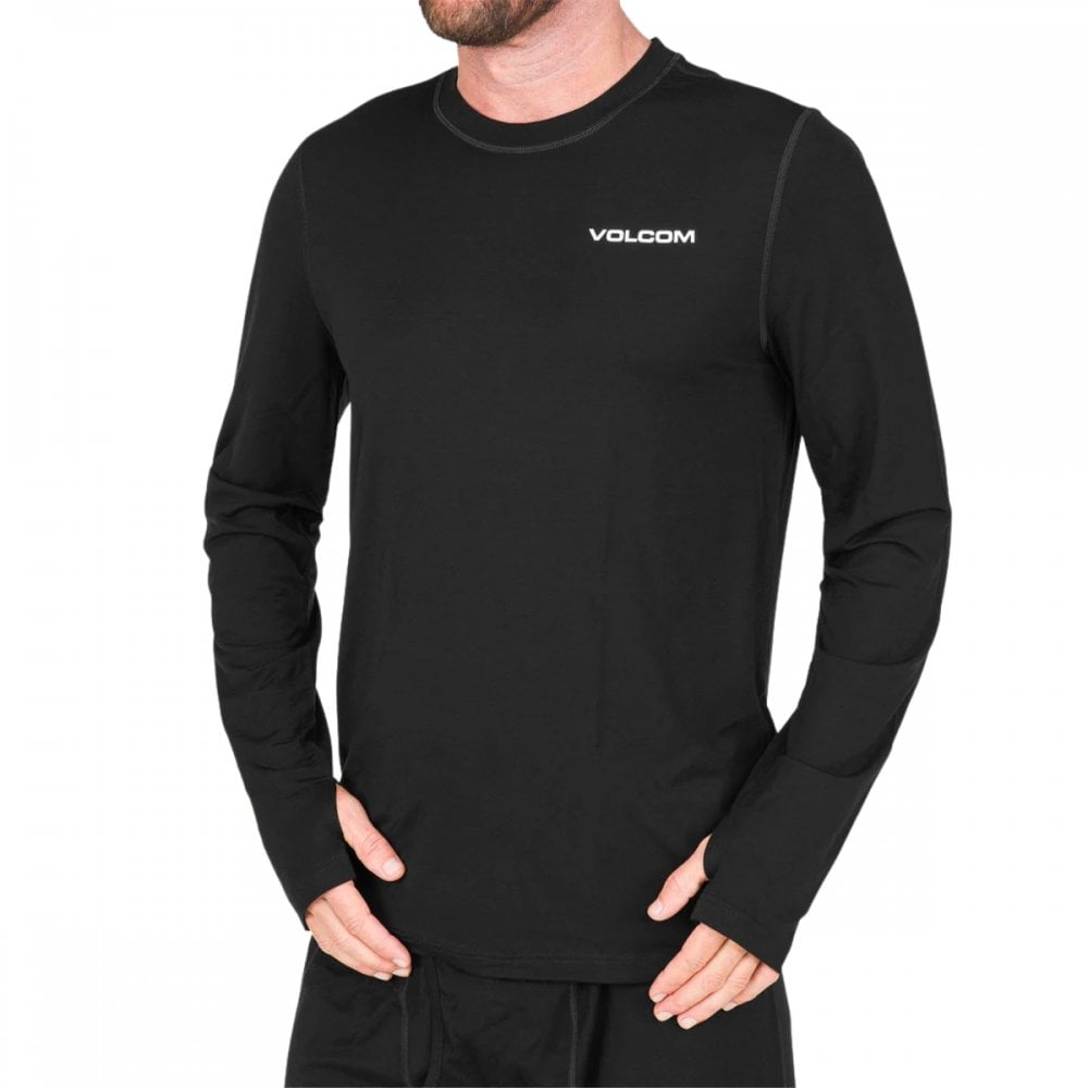 Volcom Merino Blend Crew - Snowboard Base Layer - Mens - Black