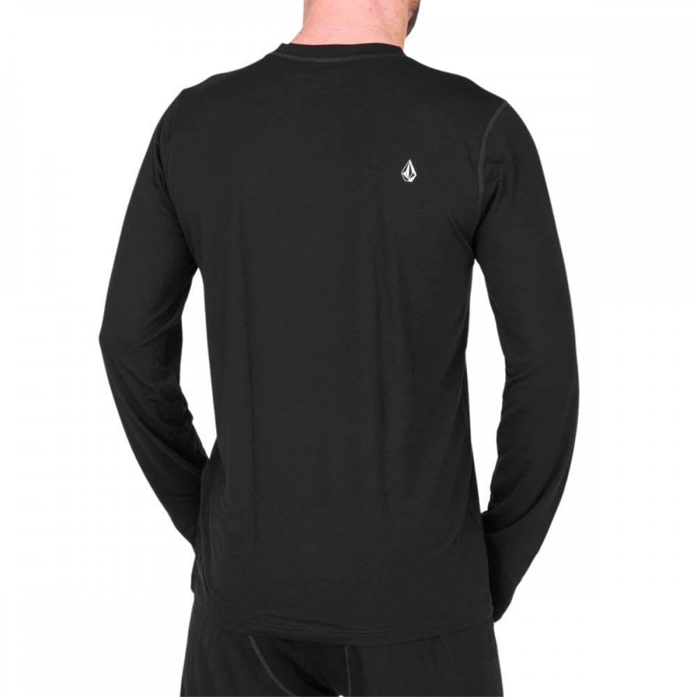 Volcom Merino Blend Crew - Snowboard Base Layer - Mens - Black