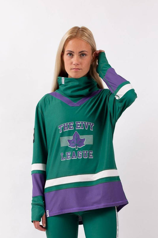 Eivy Boyfriends fit Gaiter Top - Green and Purple - Base Layer