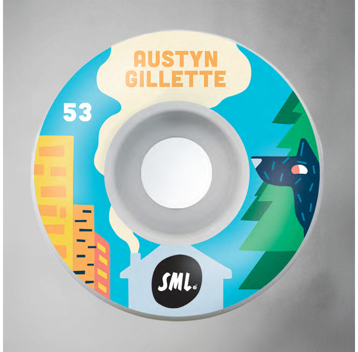 sml. Wheels The Arvo Series Austyn Gillette 53mm AG V-Cut