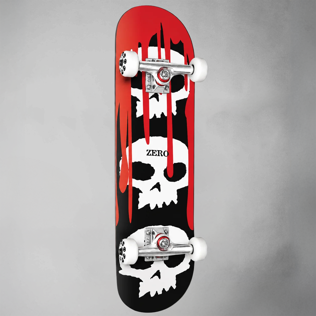 Zero 3 Skull Black Dipped 8" Complete Skateboard