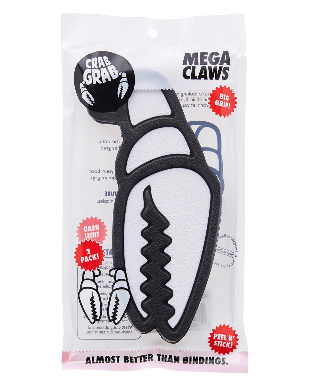 bright red crab grab mega claw stomp pad. in clear wrapper.