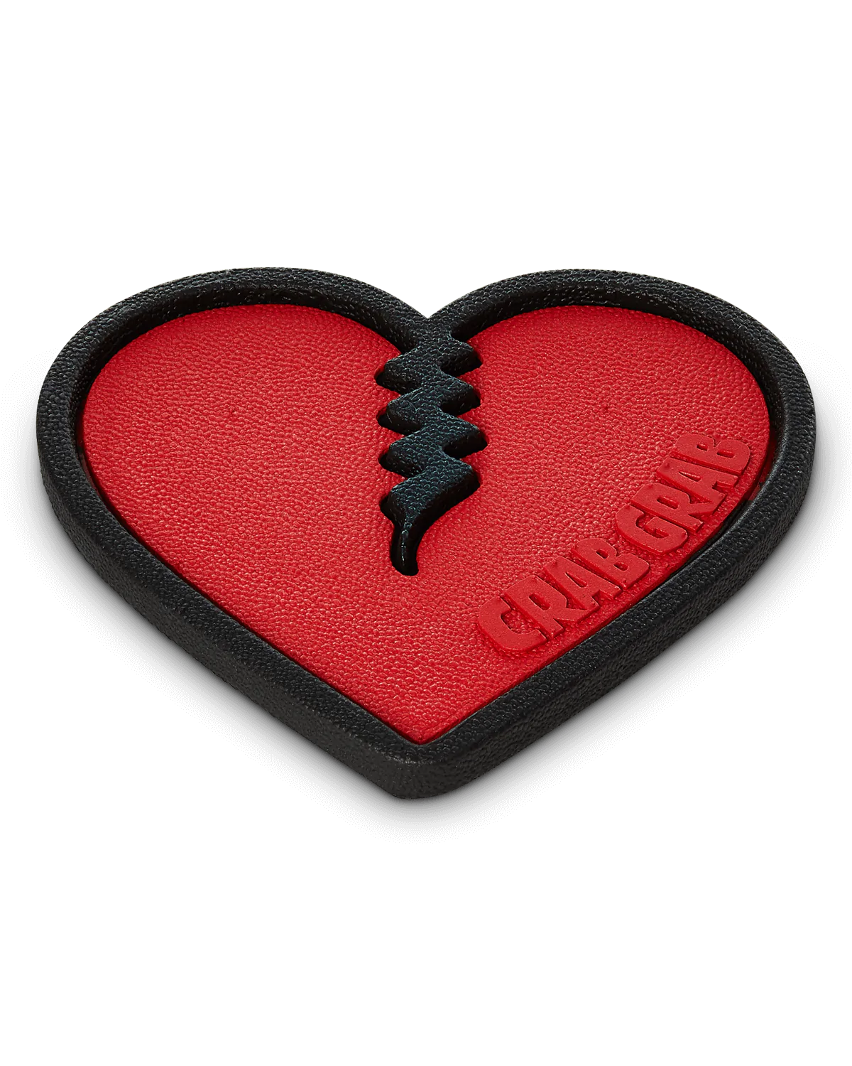 bright red crab grab mega heart stomp pad. in clear wrapper.